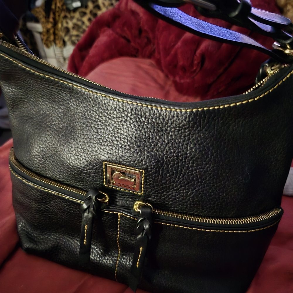 Black Leather Shoulder Bag